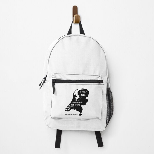 Item preview, Netherlands Error 404: Mountains not found (black for light background) designed and sold by Jeeb-Arts.