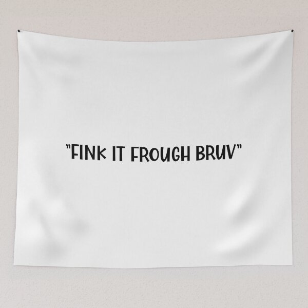 Item preview, Think it Through Brother or Bruv a Sarcastic British Accent designed and sold by Dexter Freeman.