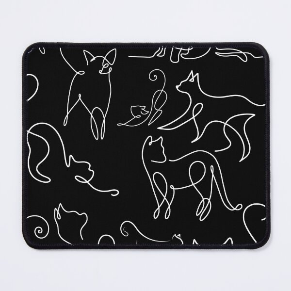 Item preview, Black cats, doodle style, Dark themed! designed and sold by ByNiran.