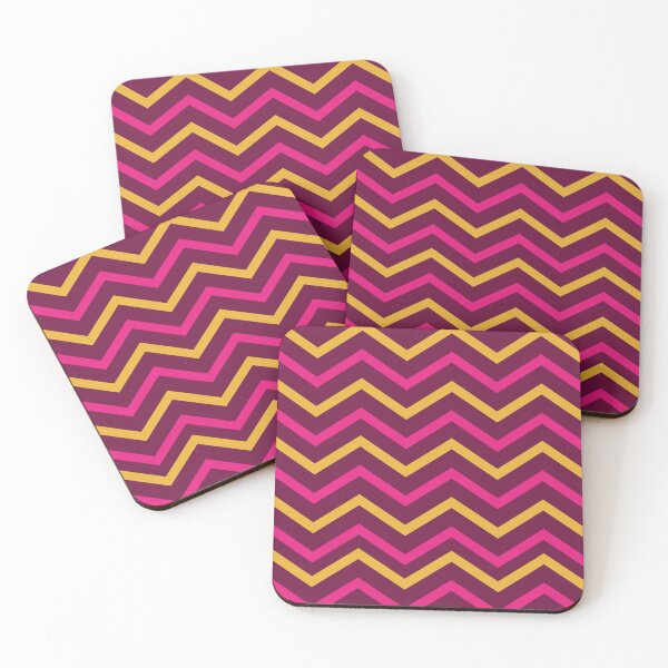 Item preview, Red and Pink Chevron Pattern  designed and sold by SeemDev786.