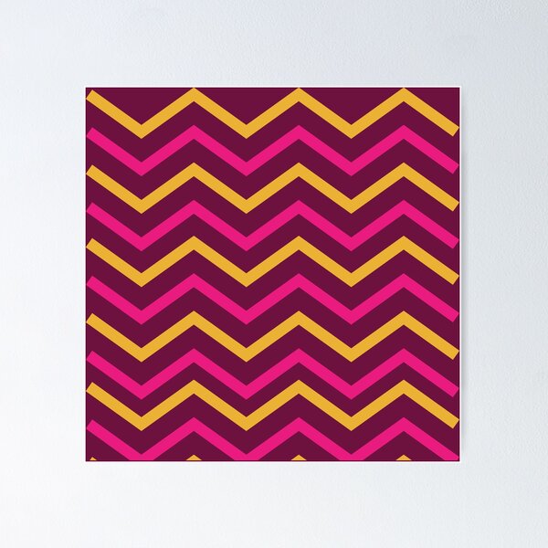Item preview, Red and Pink Chevron Pattern  designed and sold by SeemDev786.