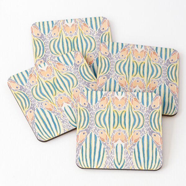 Item preview, Striped Leaf Flower Abstract Africa Modern Pastel Circus designed and sold by SpiritGifts.