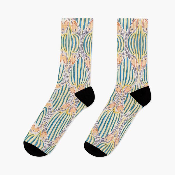 Item preview, Striped Leaf Flower Abstract Africa Modern Pastel Circus designed and sold by SpiritGifts.