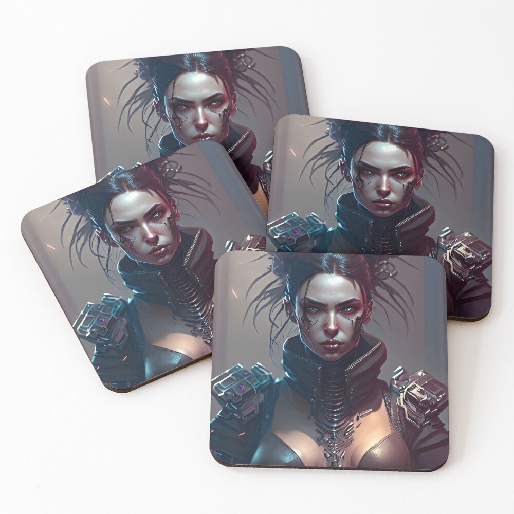 Item preview, Coasters (Set of 4) designed and sold by CyberNightCode.