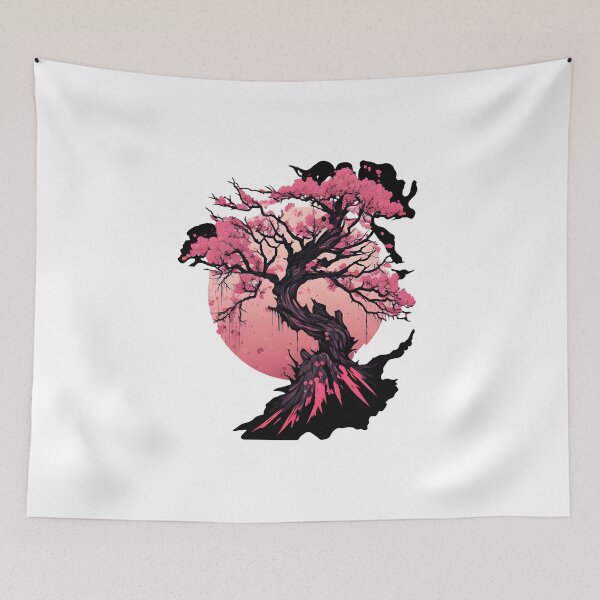 Item preview, tree pink japan. stiker stiker  designed and sold by joesefamhend.