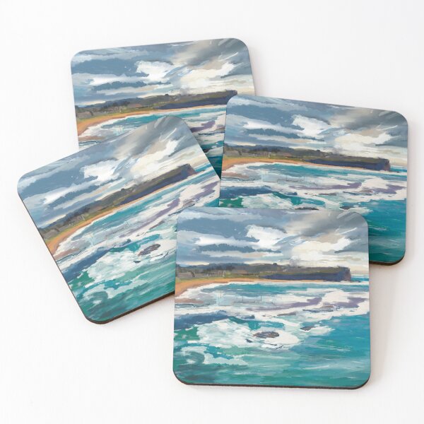 Item preview, Mona vale beach designed and sold by handmadebyalexandra quinn.