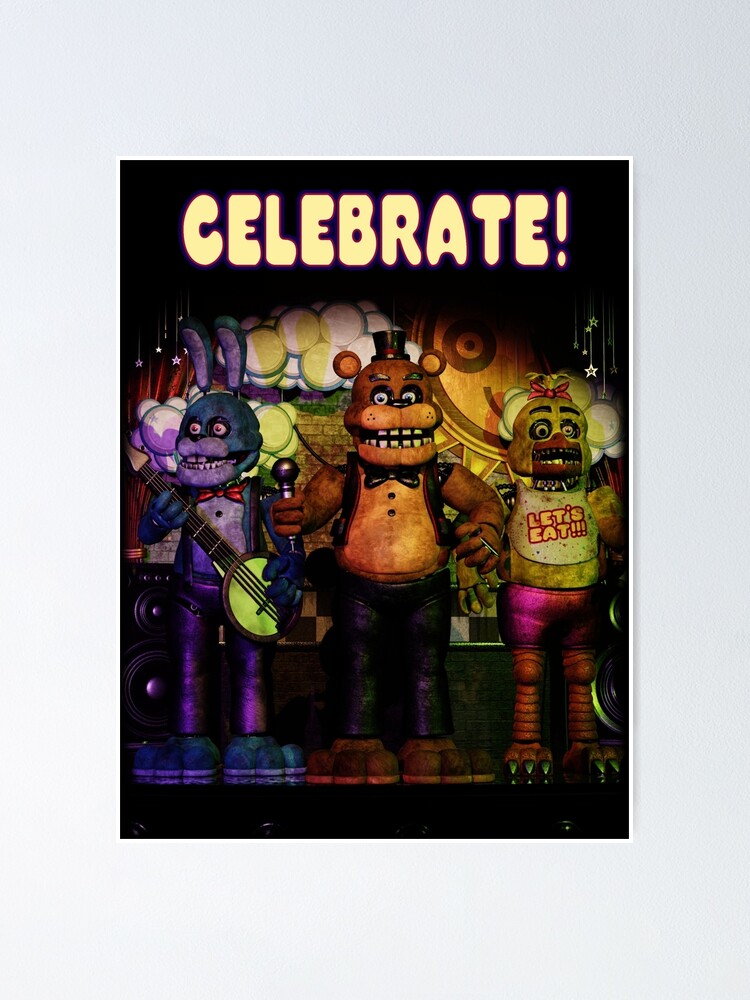 Five Nights at Freddy's - Celebrate Wall Poster, 22.375 x 34