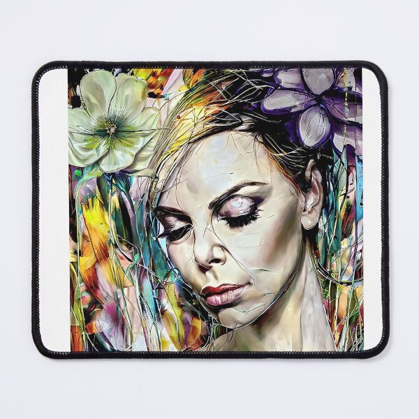Item preview, Face of Charlize with flowers designed and sold by bogfl.