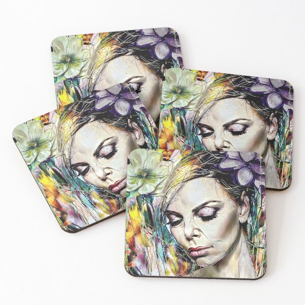 Item preview, Face of Charlize with flowers designed and sold by bogfl.
