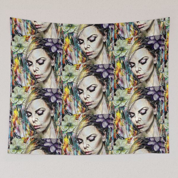 Item preview, Face of Charlize with flowers designed and sold by bogfl.