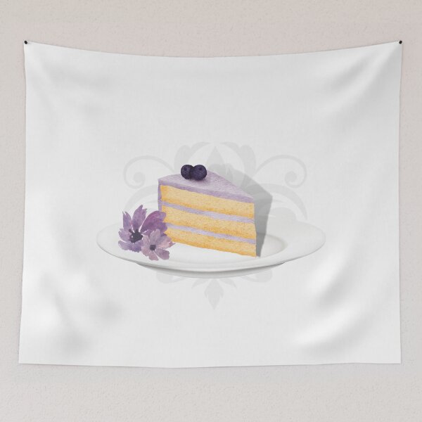 Item preview, Shabby chic style French patisserie blueberry and vanilla cake designed and sold by Justsweetdesign.