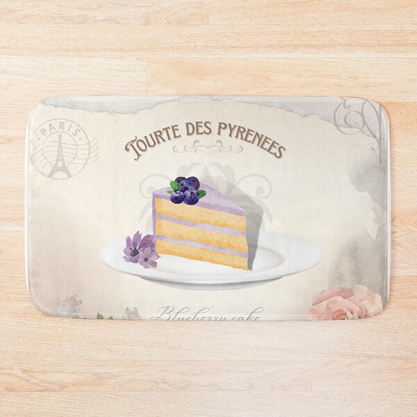 Item preview, Shabby chic style French patisserie blueberry and vanilla cake designed and sold by Justsweetdesign.