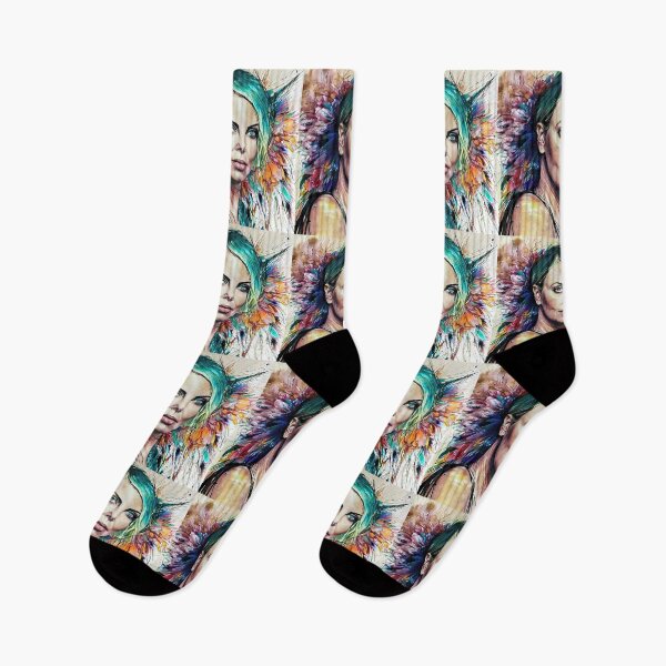 Item preview, Portrait of Charlize with flowers designed and sold by bogfl.