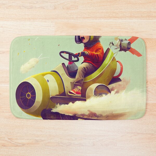 Item preview, Frolicking with a Hovercraft and Bazooka on a Swivel Digital Painting designed and sold by CodeAndColors.
