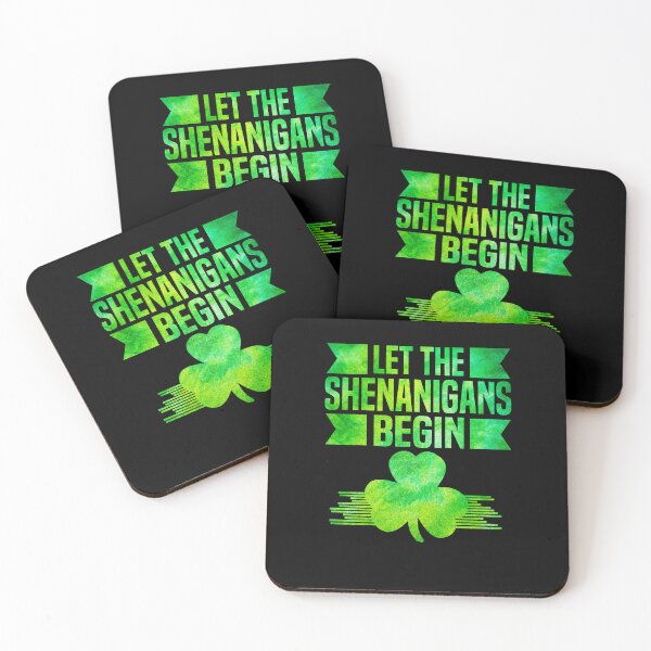 Item preview, Let The Shenanigans Begin St Patricks Day Shamrock Shenanigans Squad designed and sold by HalloweenGift.
