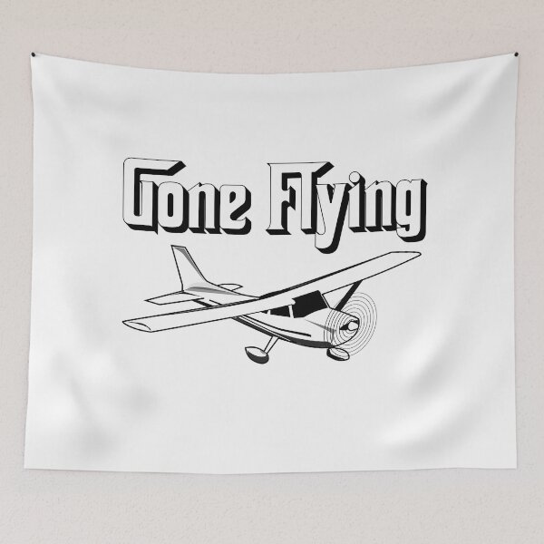 Item preview, Gone Flying - black on white designed and sold by SpicyAviator.