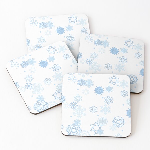 Item preview, wallpaper with blue snowflakes designed and sold by JAG2B.
