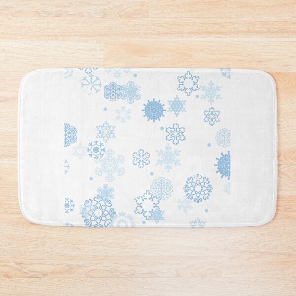 Item preview, wallpaper with blue snowflakes designed and sold by JAG2B.
