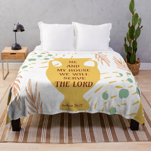 Item preview, Me and My House We Will Serve the Lord - Joshua 24 15 - Bible Verse designed and sold by Millusti.
