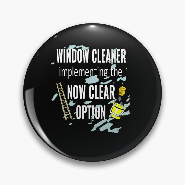 Item preview, Window cleaner now clear option designed and sold by CottagePop.