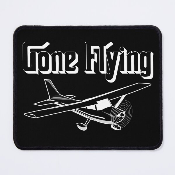 Item preview, Gone Flying - white on black designed and sold by SpicyAviator.