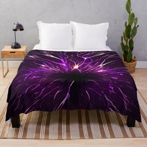 Item preview, Purple Dazzling Aggressive Explosive Line Pattern Digital Painting designed and sold by CodeAndColors.