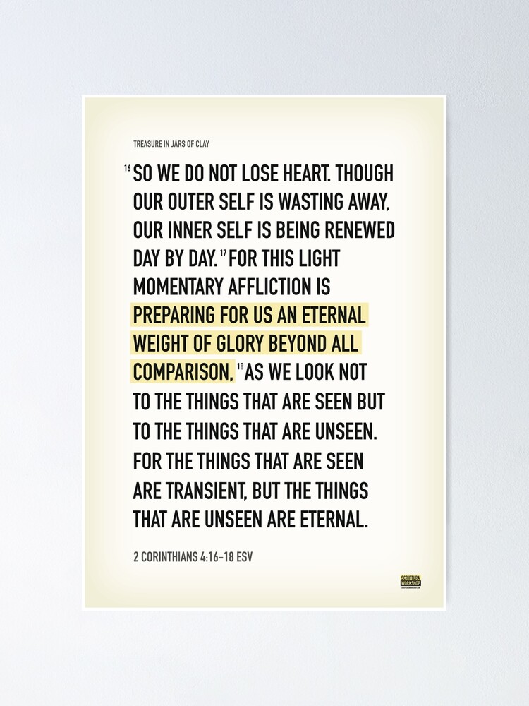 Things That Are Unseen Are Eternal {Poster}