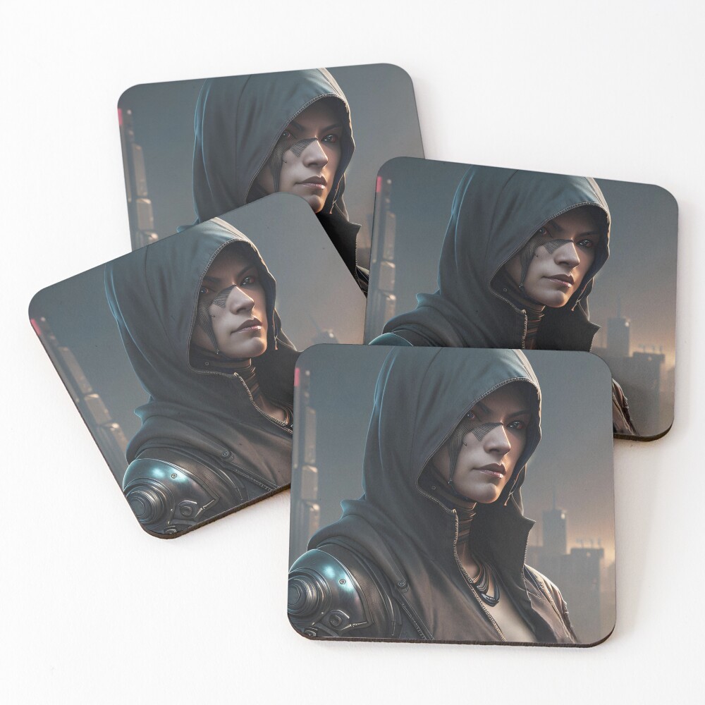 Item preview, Coasters (Set of 4) designed and sold by CyberNightCode.