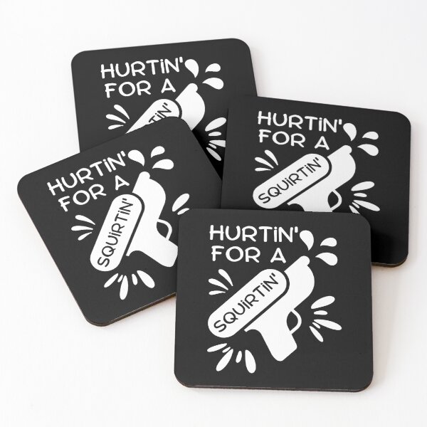 Item preview, Funny Black and White Hurtin' for a Squirtin' Funny Party Water Pistol Design  designed and sold by mkzmerch.