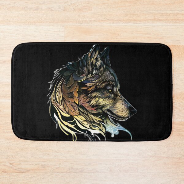 Item preview, Wolf Face Looking to the Woods to Run Free Ethereal Fantasy Wolf Art designed and sold by WhitePinesVale.