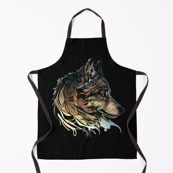 Item preview, Wolf Face Looking to the Woods to Run Free Ethereal Fantasy Wolf Art designed and sold by WhitePinesVale.