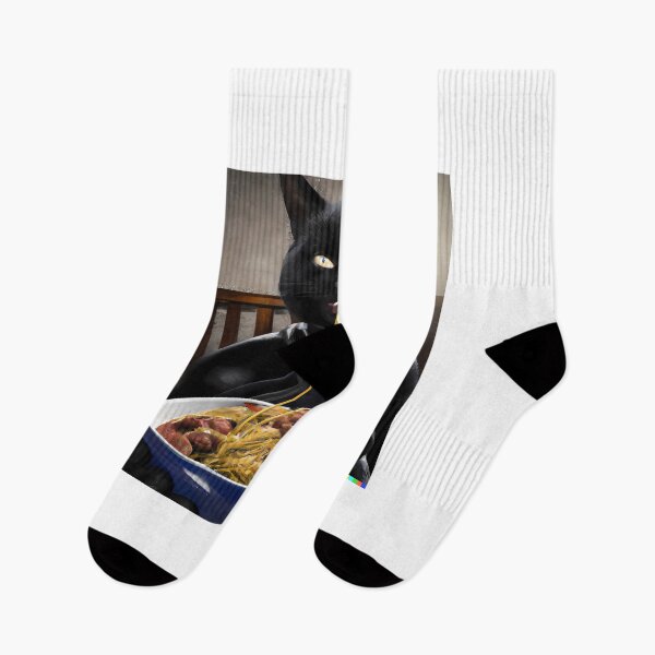 Item preview, Hungry Cat Eating Spaghetti| Pussy Cat Eating Spaghetti| Brave Cat Eating Spaghetti| Horror Cat Eating Spaghetti| Romantic Cat Eating Spaghetti| Cat eating spaghetti designed and sold by DailySales8.
