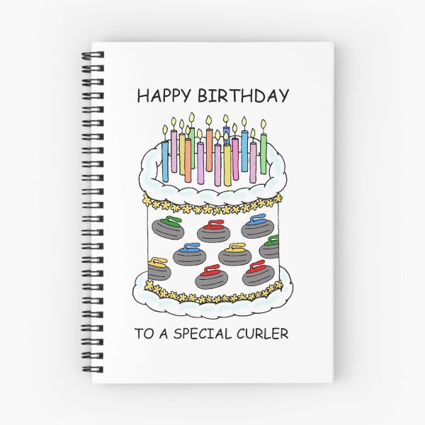 Item preview, Happy Birthday to Curler Cake and Candles designed and sold by KateTaylor.