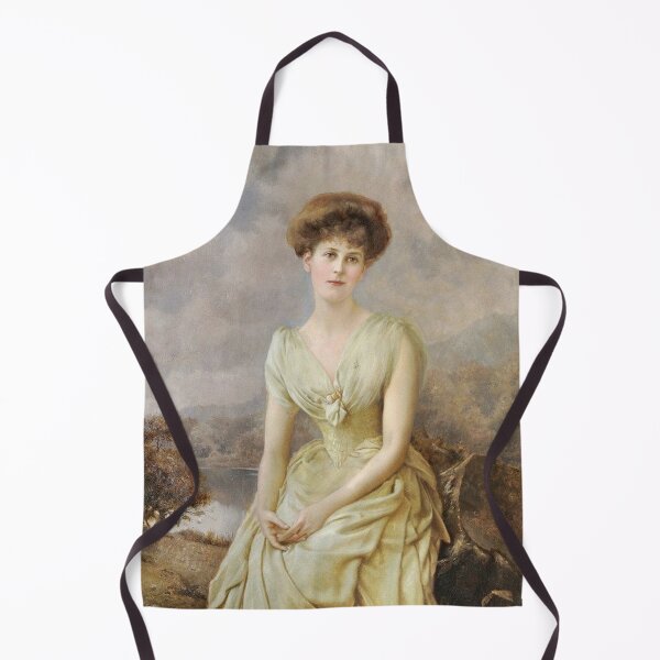 Item preview, Vintage painting of a lady - Edward Hughes designed and sold by Vintage Designs +.
