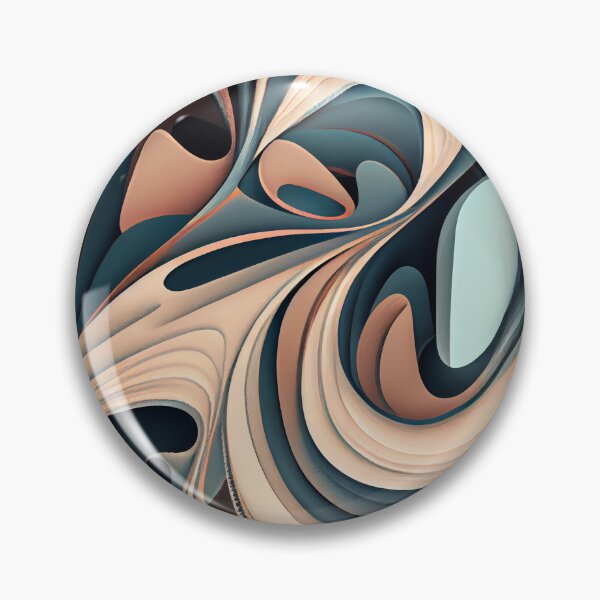 Artikelvorschau, Fluid Muted Contemporary Pattern Digital Painting entworfen und verkauft von CodeAndColors.