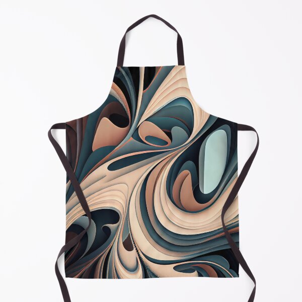 Aperçu de l'œuvre Fluid Muted Contemporary Pattern Digital Painting créée et vendue par CodeAndColors.