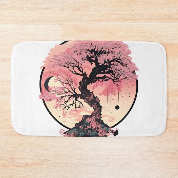 Item preview, tree pink japan. stiker stiker designed and sold by joesefamhend.