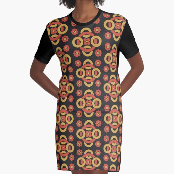 Circular vintage pattern by Christopher Dresser – State Library Victoria Graphic T-Shirt Dress