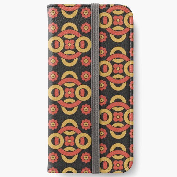 Circular vintage pattern by Christopher Dresser – State Library Victoria iPhone Wallet