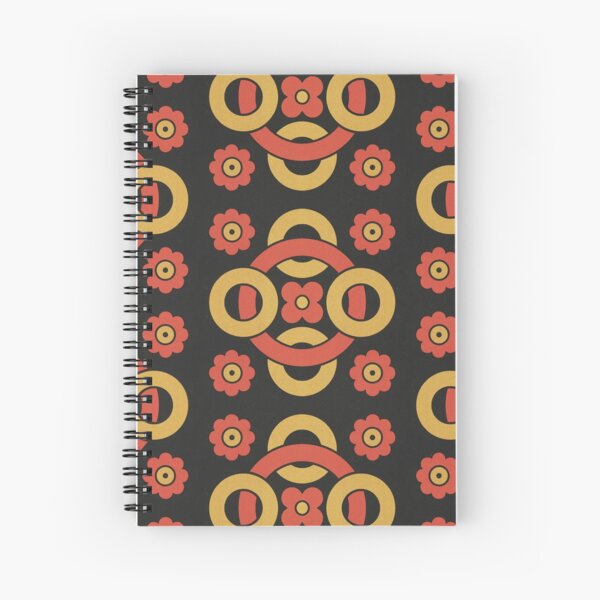 Circular vintage pattern by Christopher Dresser – State Library Victoria Spiral Notebook