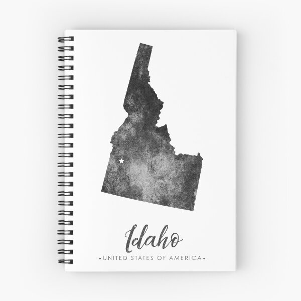 Item preview, Idaho State Map Art - Grunge Silhouette designed and sold by Studio Grafiikka.