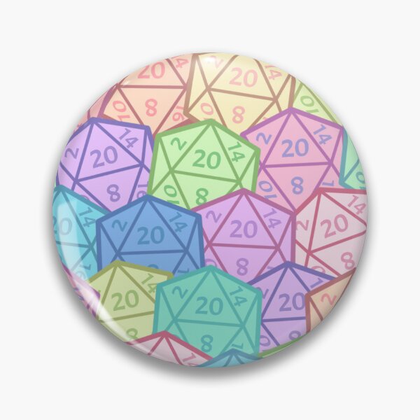 Item preview, Pastel d20 Pattern designed and sold by ianablakeman.