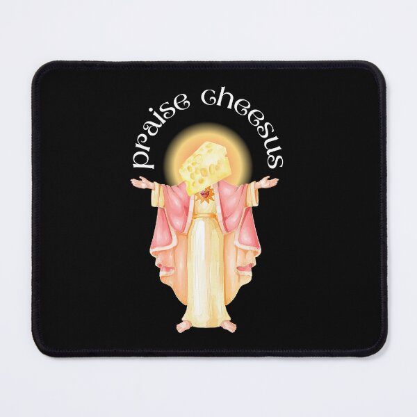 Item preview, Praise Cheesus Jesus White designed and sold by FrescoNat.