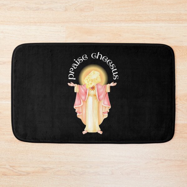 Item preview, Praise Cheesus Jesus White designed and sold by FrescoNat.