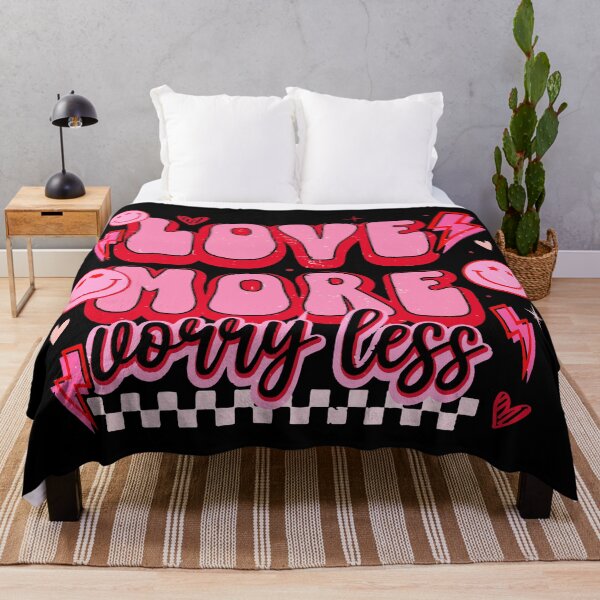 Item preview, Love More, Worry Less, Retro Vintage Valentine's Day designed and sold by printify.