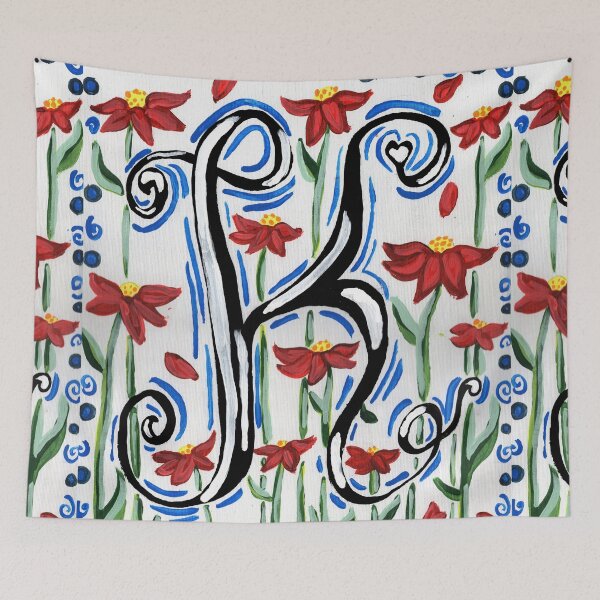 Item preview, Letter K Red Daisy  designed and sold by missmann.
