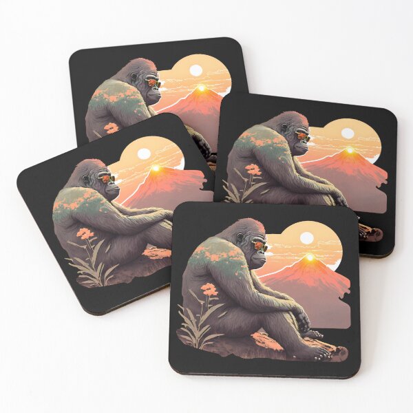 Item preview, Sunset Gorilla | Save the Planet designed and sold by CosmicLoots.