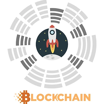 Artwork thumbnail, Blockchain rocket by coderman