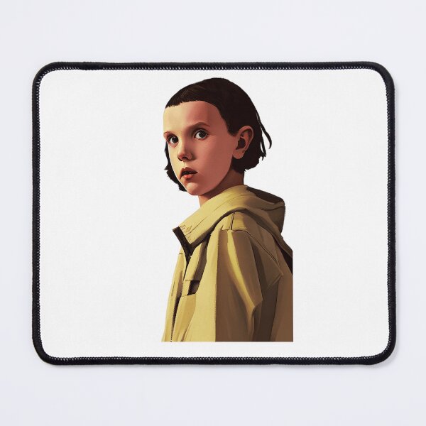 Item preview, Eleven in yellow jacket | White | Stranger Things Netflix | Eleven | El | Fan Art | Quotes | CipherStore designed and sold by CipherStore.