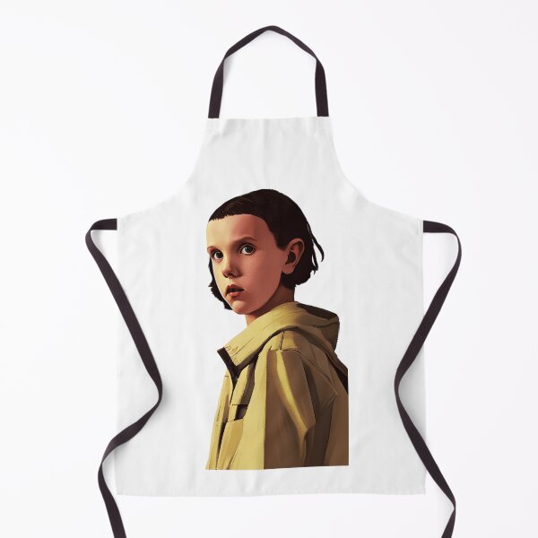 Item preview, Eleven in yellow jacket | White | Stranger Things Netflix | Eleven | El | Fan Art | Quotes | CipherStore designed and sold by CipherStore.